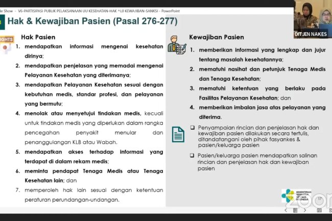 Hak Dan Kewajiban Tenaga Medis, Tenaga Kesehatan , Dan Pasien dalam Undang-Undang Kesehatan