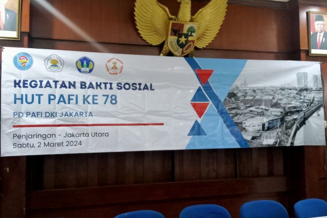 Kegiatan Bakti Sosial Hut PAFI ke 78 PD PAFI DKI JAKARTA