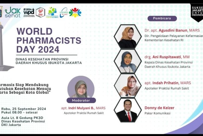 Menyongsong Pharmacist Day 2024: Farmasi Siap Mendukung Jakarta sebagai Kota Global
