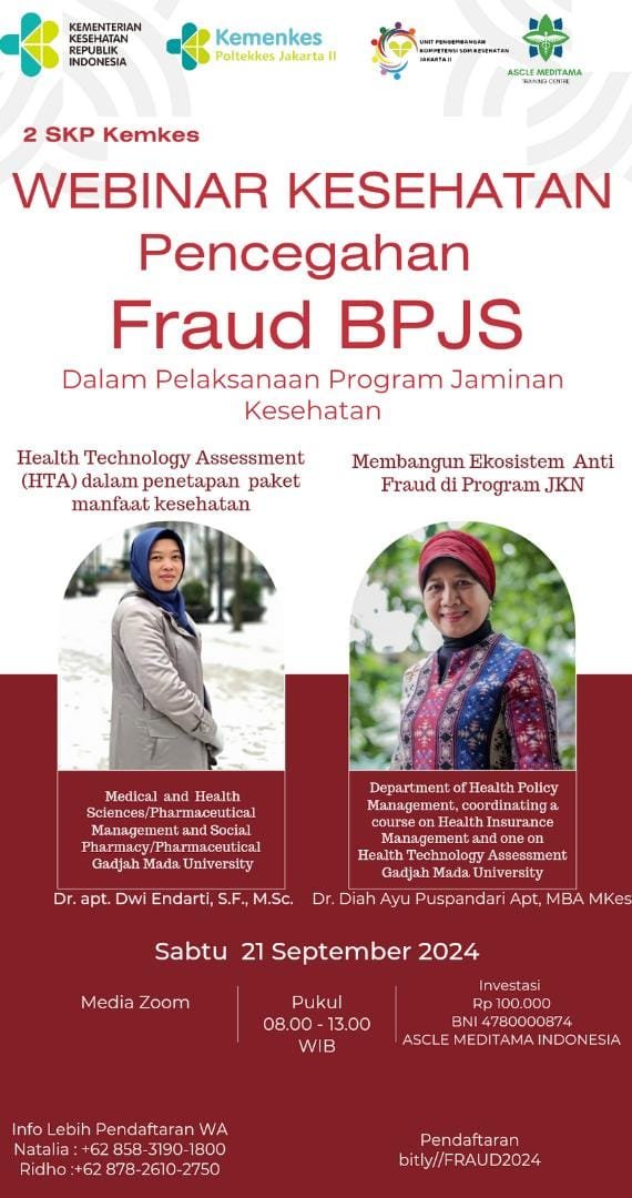 Webinar Kesehatan "Pencegahan Fraud BPJS Dalam Pelaksanaan Program Jaminan Kesehatan"