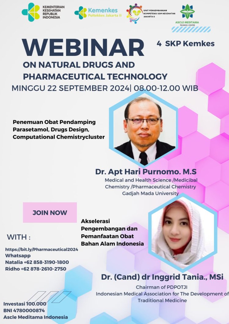 Webinar  "On Natural Drugs And Pharmaceutical Technologi"