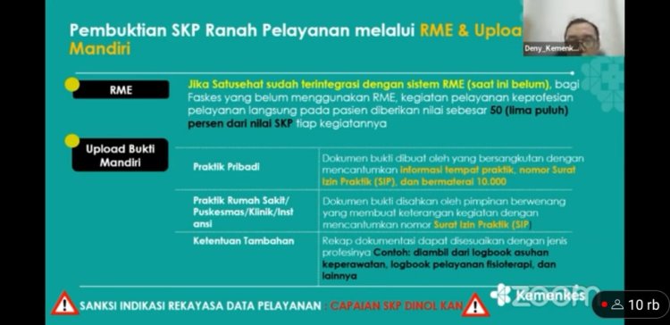 Sosialisasi KMK No HK.01.07/Menkes/1564/2024 "Pengelolaan Pemenuhan Satuan Kredit Profesi Bagi Tenaga Medis dan Tenaga Kesehatan"