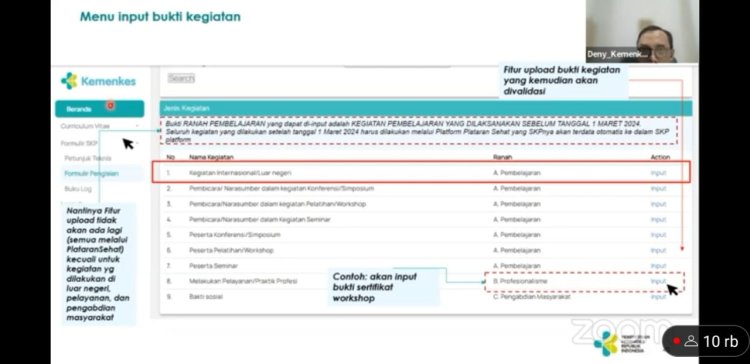 Sosialisasi KMK No HK.01.07/Menkes/1564/2024 "Pengelolaan Pemenuhan Satuan Kredit Profesi Bagi Tenaga Medis dan Tenaga Kesehatan"