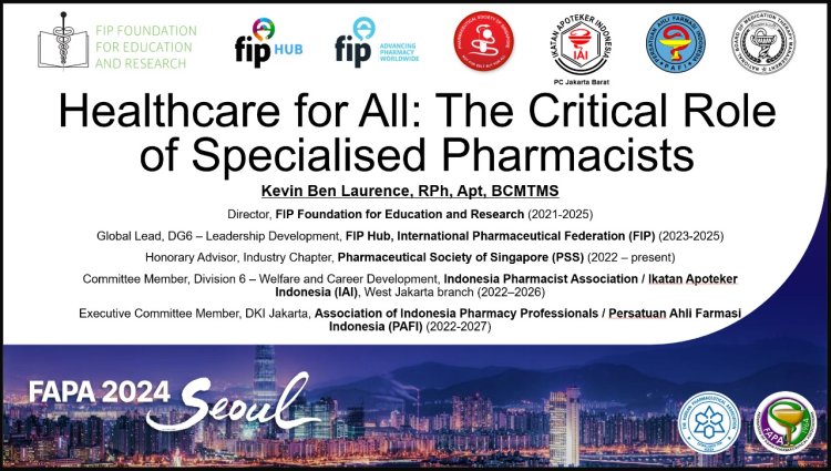 The Federation of Asian Pharmaceutical Association (FAPA)