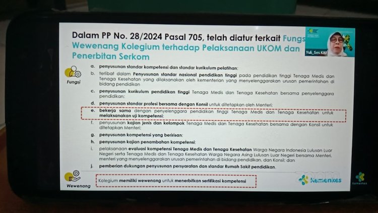 Saahhh...SE No.HK.02.01/MENKES/1669/2024 "PELAKSANAAN UJI KOMPETENSI DAN PENERBITAN SERTIFIKAT KOMPETENSI TENAGA MEDIS DAN TENAGA KESEHATAN", Mulai Diberlakukan