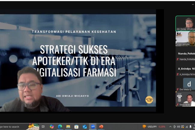 Kuliah Tamu Poltekkes Kemenkes Jakarta II: Mengupas Telefarmasi dan Persiapan Kerja di Dunia Pelayanan Kefarmasian