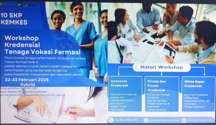WORKSHOP KREDENSIAL TENAGA VOKASI FARMASI
