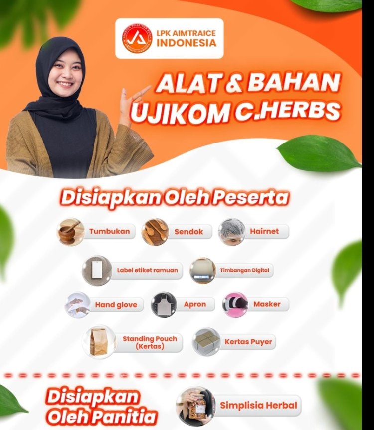 BIMTEK Sertifikasi Herbalist Badan Nasional Sertifikasi Profesi (BNSP)