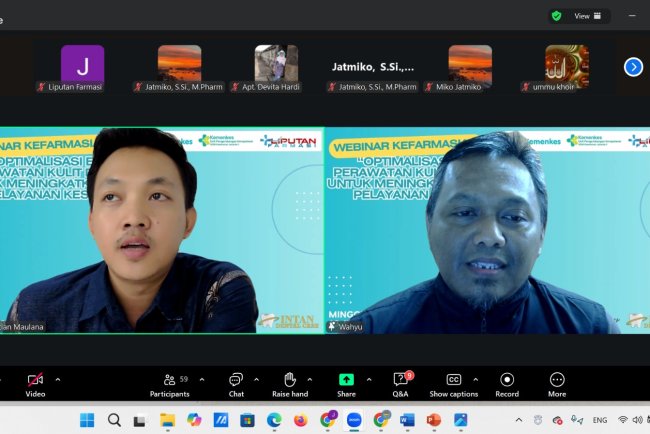 Webinar "Optimalisasi Edukasi Skincare dan Kesehatan Mulut Untuk Pelayanan Kesehatan Yang Lebih Berkualitas"