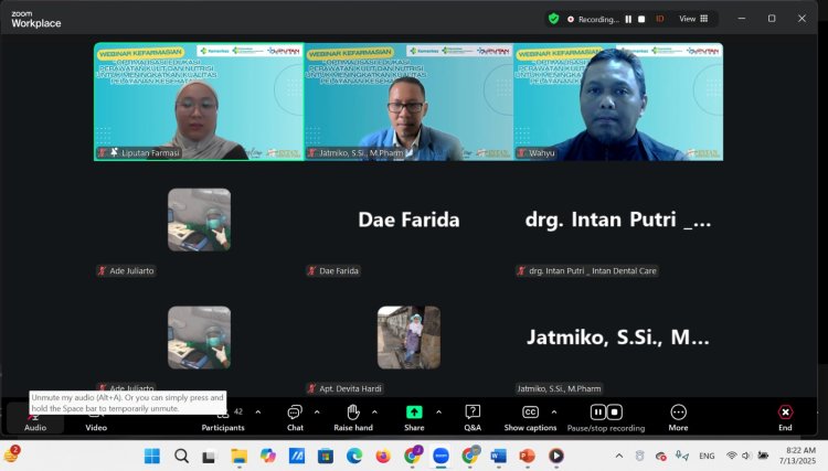 Webinar "Optimalisasi Edukasi Skincare dan Kesehatan Mulut Untuk Pelayanan Kesehatan Yang Lebih Berkualitas"