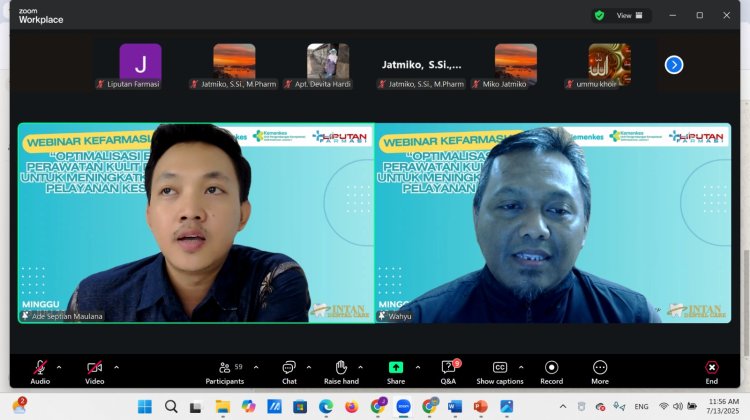 Webinar "Optimalisasi Edukasi Skincare dan Kesehatan Mulut Untuk Pelayanan Kesehatan Yang Lebih Berkualitas"