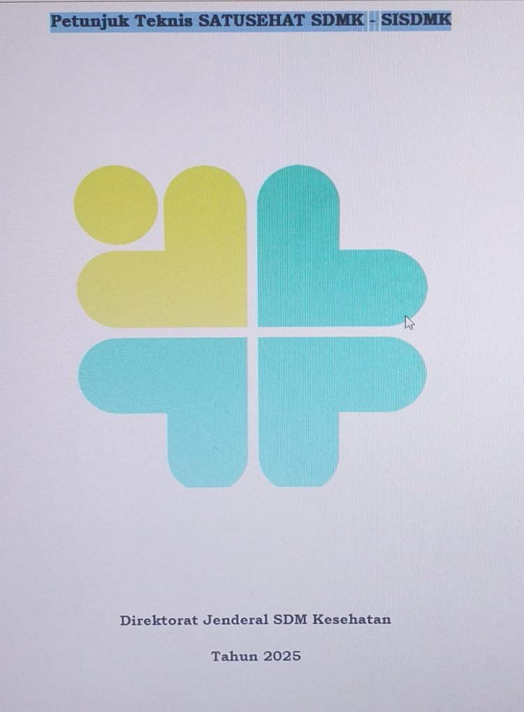 Pedoman Petunjuk Teknis SATUSEHAT SDMK - SISDMK