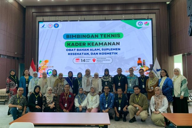 Bimbingan Teknis Kader Keamanan Obat Bahan ALam, Supplement Kesehatan dan Kosmetik