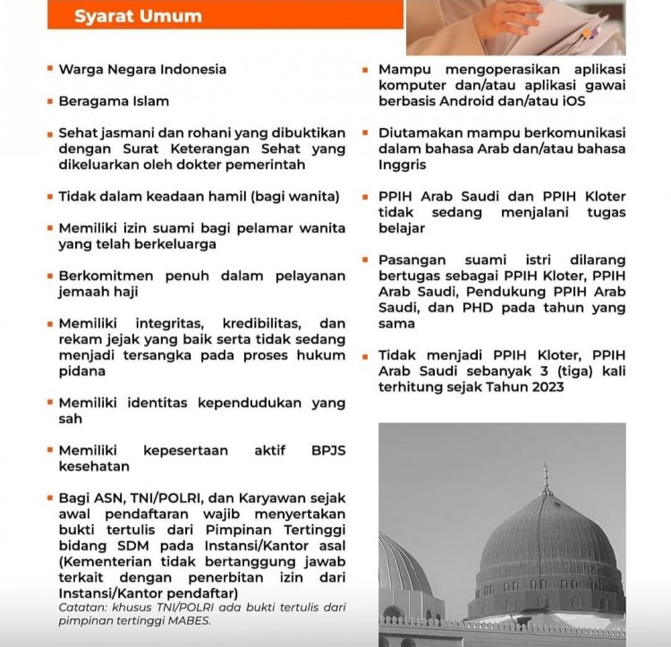 Pengumuman Seleksi PPIH Tahun 1448 H/2027 M