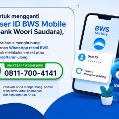 Tutorial cara mengatasi lupa username bws bank woori saudara