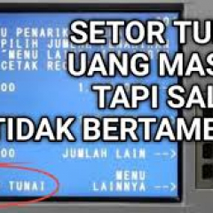 Transaksi Setor tunai ATM BNI gagal