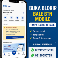 Cara buka blokir BTN mobile Tampa harus ke bank