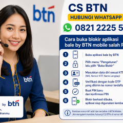 Cara aktifvasi akun bale BTN terblokir karena salah pin 3x