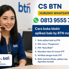 Cara aktifvasi mbanking bale BTN terblokir karena salah kata sandi