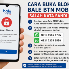 Cara buka blokir bale BTN mobile lupa pin
