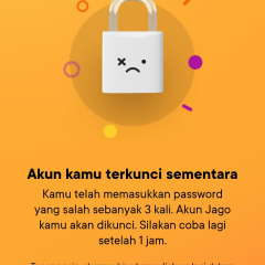 Tutorial cara buka blokir akun bank jago salah password 3 kali terkunci 1jam