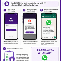 Cara buka blokir BWS mobile salah password 3 kali